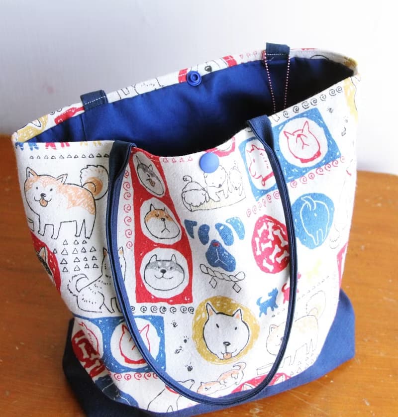 文青風手提袋  忠實的朋友 便利 午餐袋