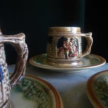 【老時光 OLD-TIME】早期日本製咖啡杯組(三杯+三盤)