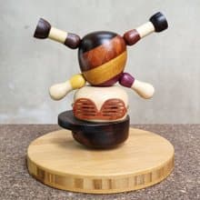 HEADSPIN wood craft sculpture model decoration