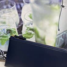 真皮 輕薄  L型 長夾 錢包 可放存摺 護照 強大收納 英文名字燙金