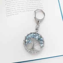 能量水晶‧許願樹丨海藍寶 手作 開運小物 捕夢網吊飾 鑰匙扣