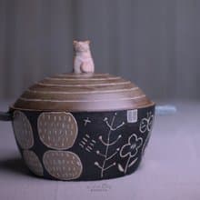 春郎陶-貓造型泡麵碗 700 ml