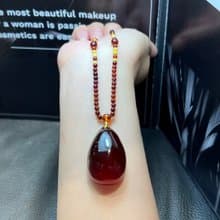 歐款新貨 波蘭製造 天然波羅的海血珀 成色好 搭配彩虹鏈