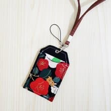 【天生麗質山茶花與兔兔&黑】 御守造型卡套 卡套 證件套