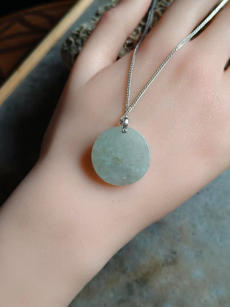 平安無事-天然緬甸翡翠無事牌項鍊-本命年推薦-招好運保健康5