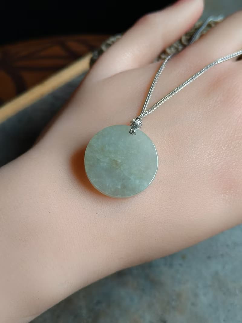 平安無事-天然緬甸翡翠無事牌項鍊-本命年推薦-招好運保健康5