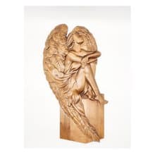 Big Wooden Angel Carved Angel Wood Wooden Angel wall art Wooden Angel Decoration