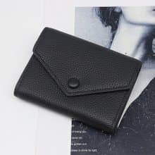 大容量 三折頭層牛皮錢包