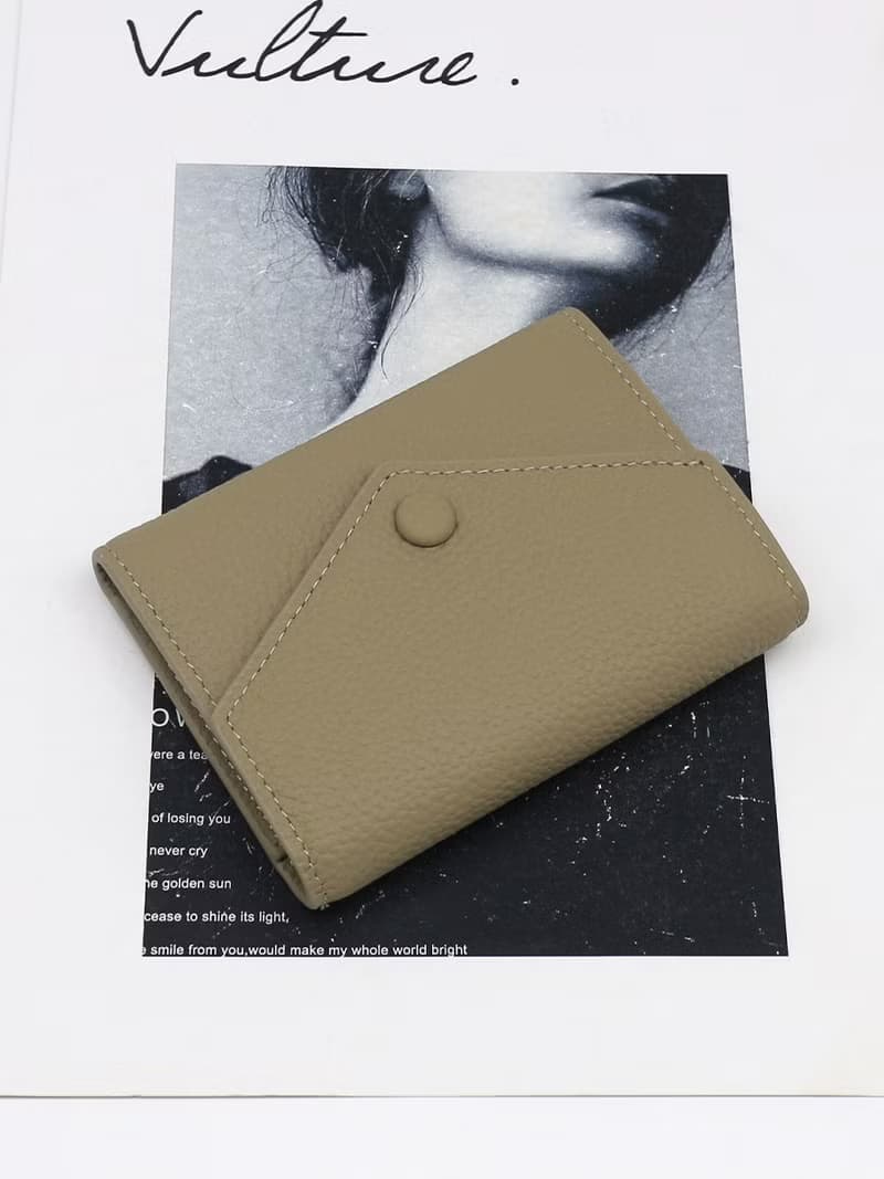 大容量 三折頭層牛皮錢包