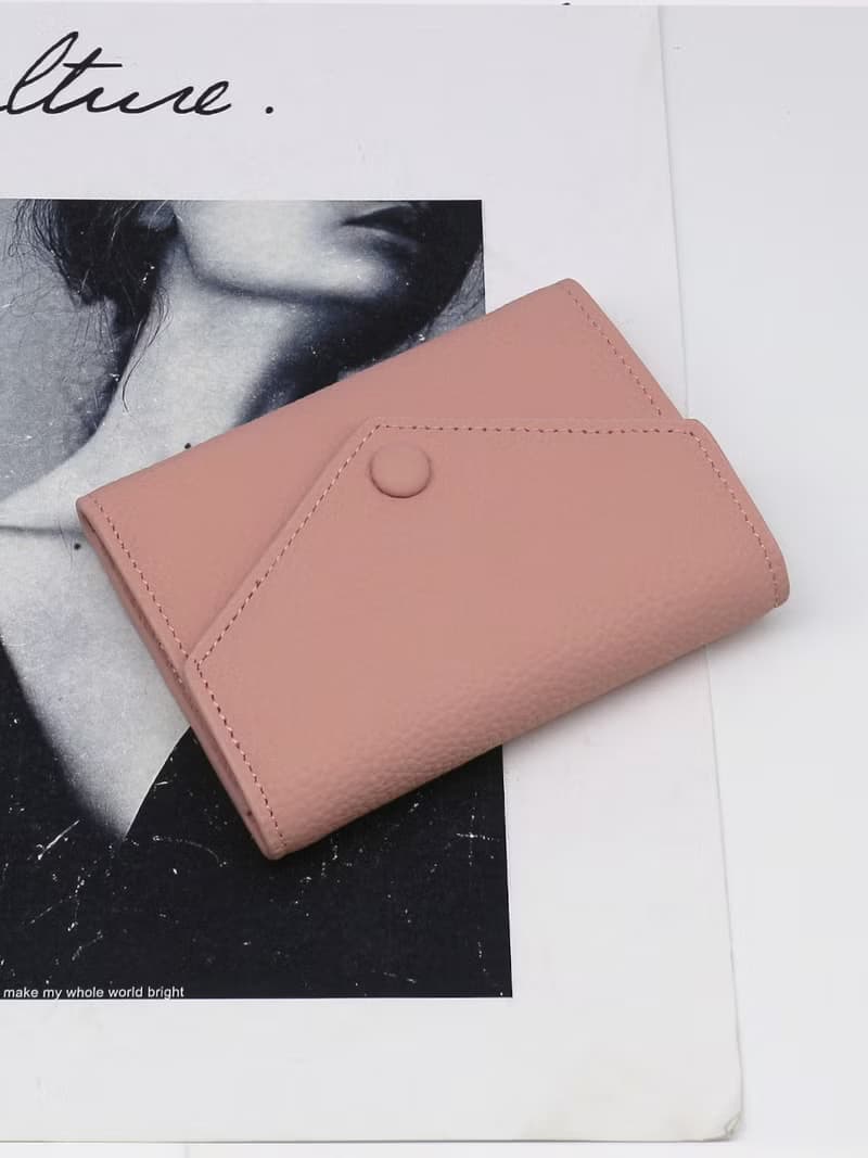 大容量 三折頭層牛皮錢包