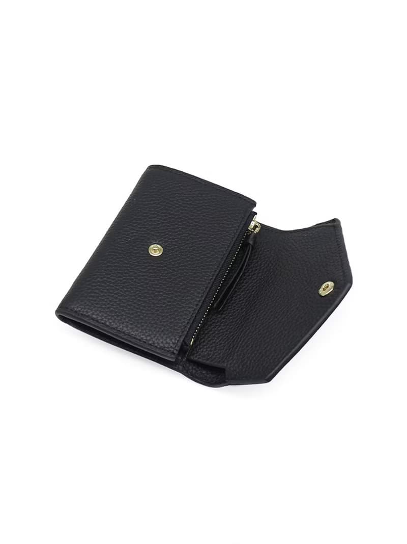 大容量 三折頭層牛皮錢包