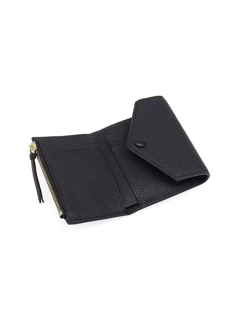 大容量 三折頭層牛皮錢包