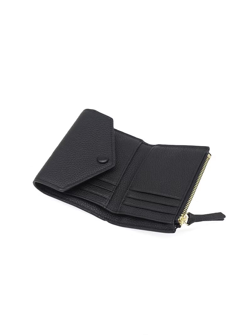 大容量 三折頭層牛皮錢包