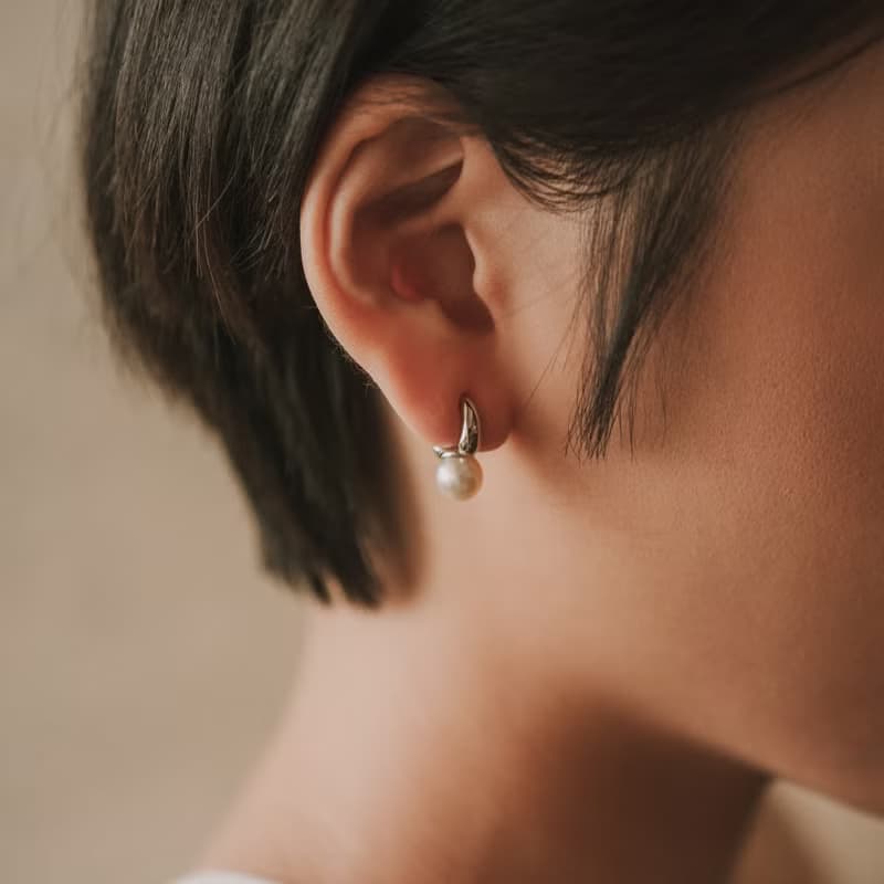 Irene_Akoya珍珠耳夾