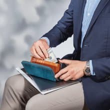 【情侶禮物/24H出貨】真皮皮夾/拉鍊長夾 12卡 男女適用 植鞣革