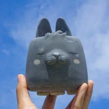 銀河光兔 水泥盆器 盆景 植栽 禮物 禮品 送禮 年節