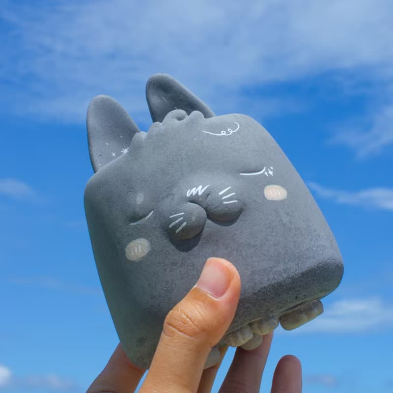 銀河光兔 水泥盆器 盆景 植栽 禮物 禮品 送禮 年節