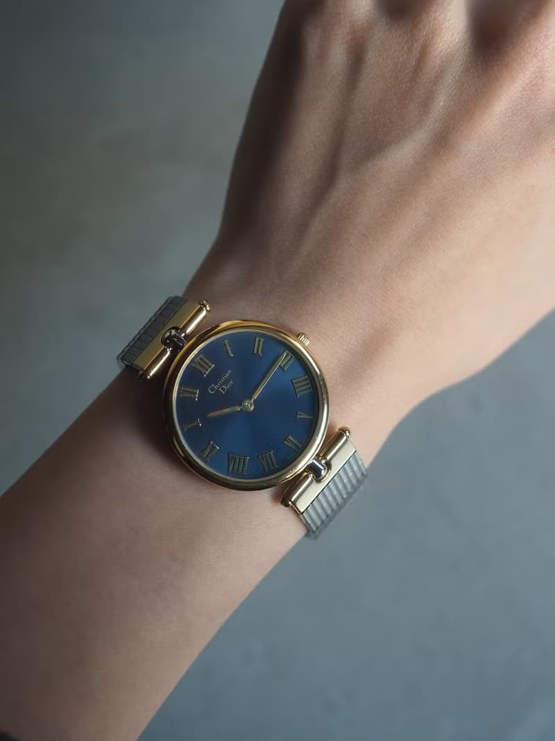 Christian Dior ディオール ラウンド ローマン ウォッチ 腕時計 ユニセックス ヴィンテージ