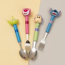 【吃遍各地美食】迪士尼 Disney 超萌大頭公仔餐具 可愛餐具 湯匙