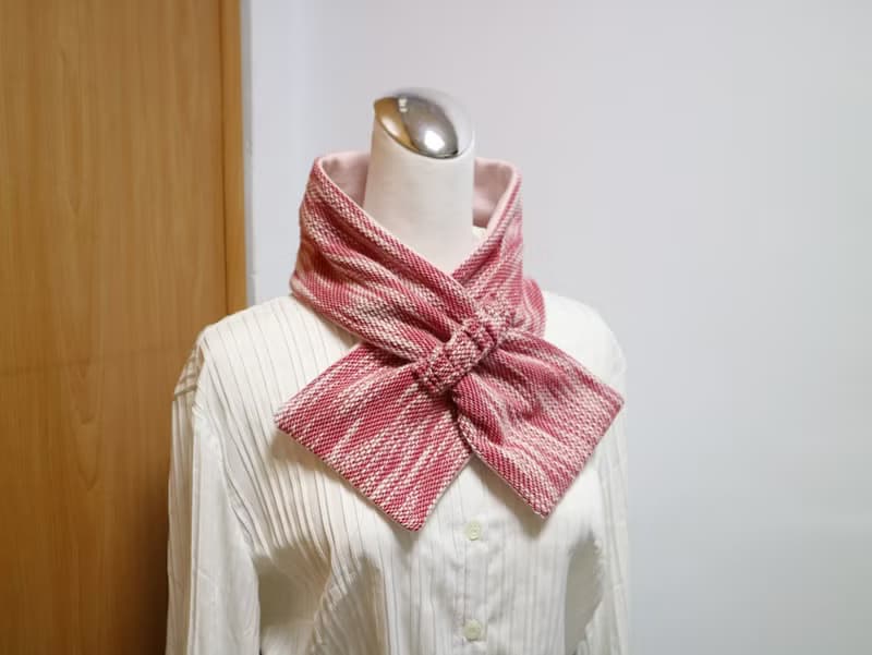 可調式短圍巾.scarf 保暖圍脖 雙面雙色 大人.小孩均適用