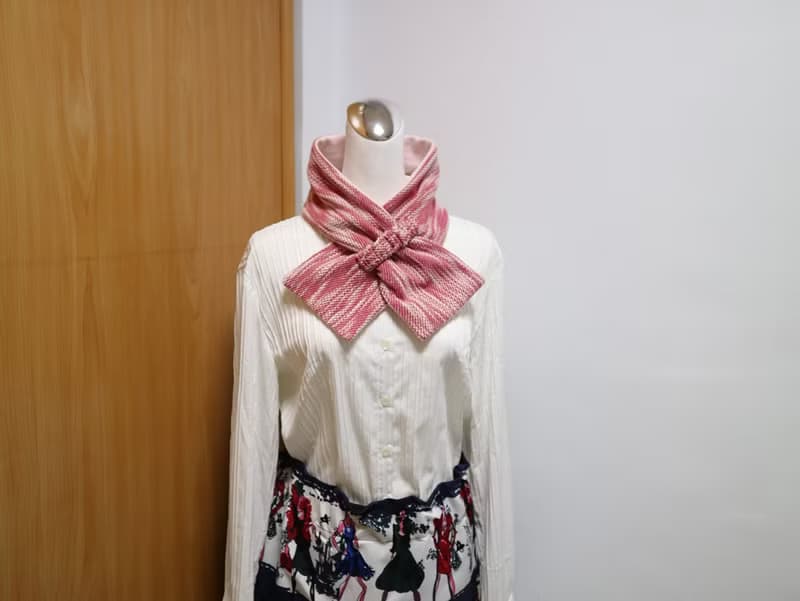 可調式短圍巾.scarf 保暖圍脖 雙面雙色 大人.小孩均適用