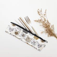 【皇上駕到-白】 餐具袋 吸管袋 環保 筆袋 刷具袋 聖誕交換禮物