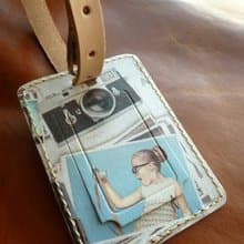 植鞣革行李吊牌/免費打英文名