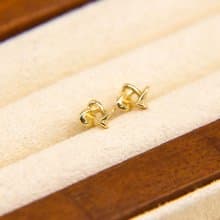 純銀Love Knot耳釘 | 暑假禮物 生日禮物 首飾