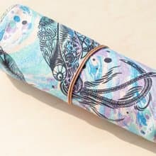 聖誕交換禮物 手繪渲染筆袋 餐具袋 手感捲軸 春捲筆袋-透抽 水彩