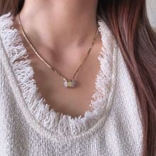 中古正品Givenchy 紀梵希鍍金水鑽項鏈頸鍊 蛇骨鏈 送禮