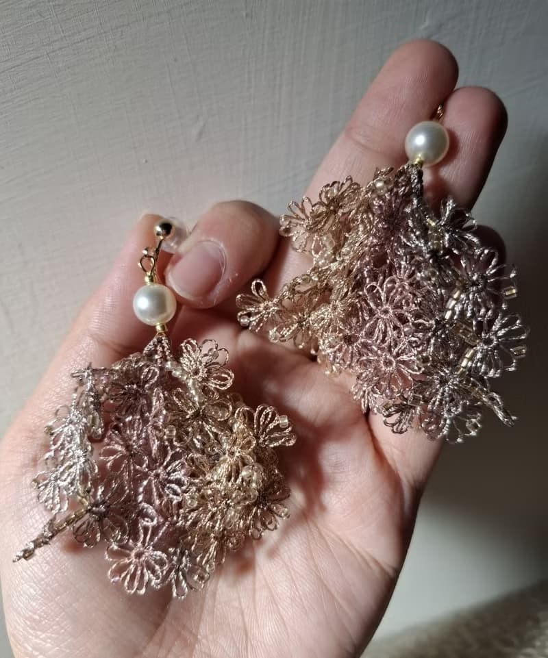 紛飛 蕾絲梭編飾品