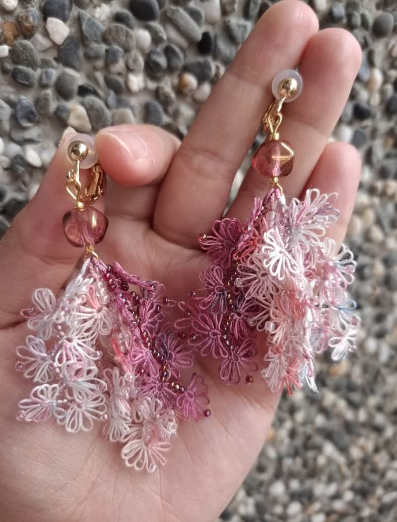 紛飛 蕾絲梭編飾品