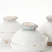 JIWOON Arabic Dessert Bowl With Lid_Dark Brown