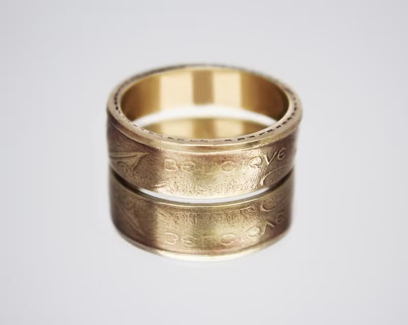 Belgium Coin Ring 20 francs 1980-1993 coin rings for men coin rings for women