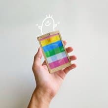 台灣LV-茄芷優遊趣-伸縮卡套(粉紅格)