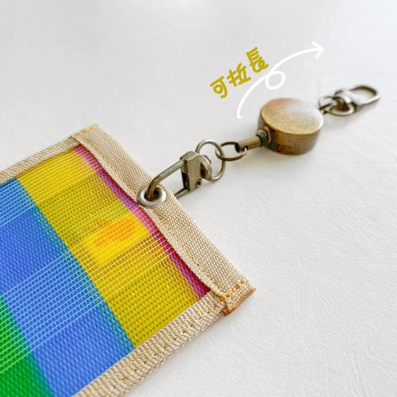 台灣LV-茄芷優遊趣-伸縮卡套(粉紅格)