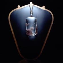 紅霞之境 藏於水晶的紅色雲海 幽靈項鍊吊墜 PN0002