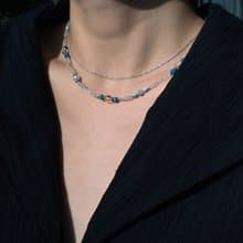 海鹽汽水_手作水晶串珠項鍊