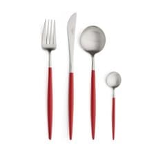 葡萄牙Cutipol GOA系列紅柄主餐四件組(刀叉匙咖啡匙)