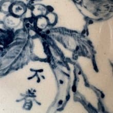 畫語  10.5cm  青花釉下彩陶盤