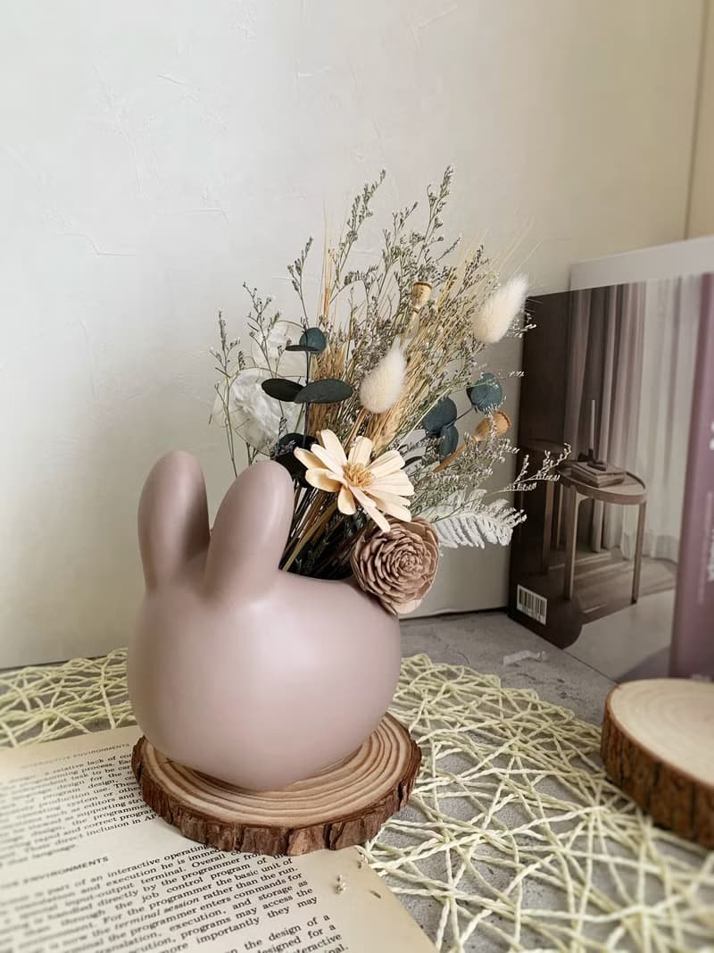 錢兔似錦 乾燥花束盆花