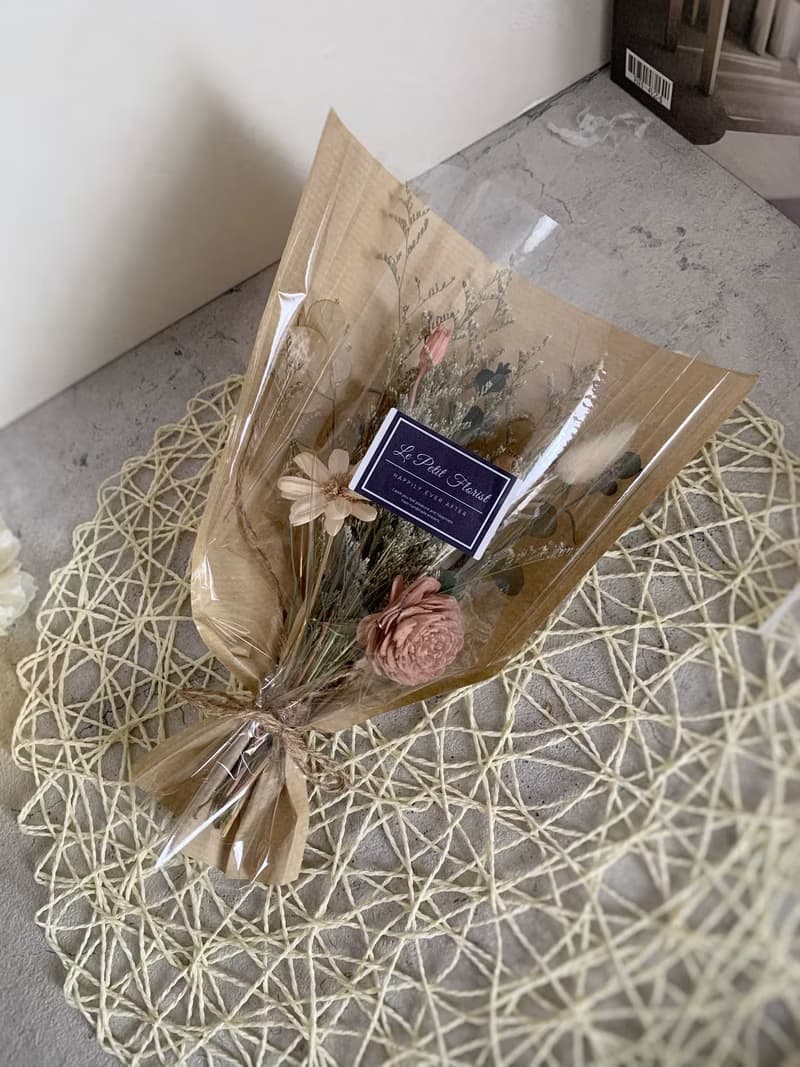 錢兔似錦 乾燥花束盆花