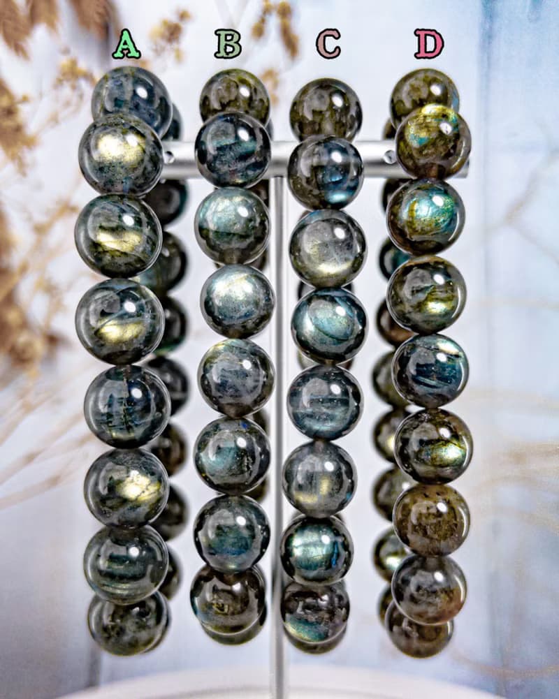 【彩拉長石】高CP絕美效應 拉長石 水晶手串手鍊/可挑款