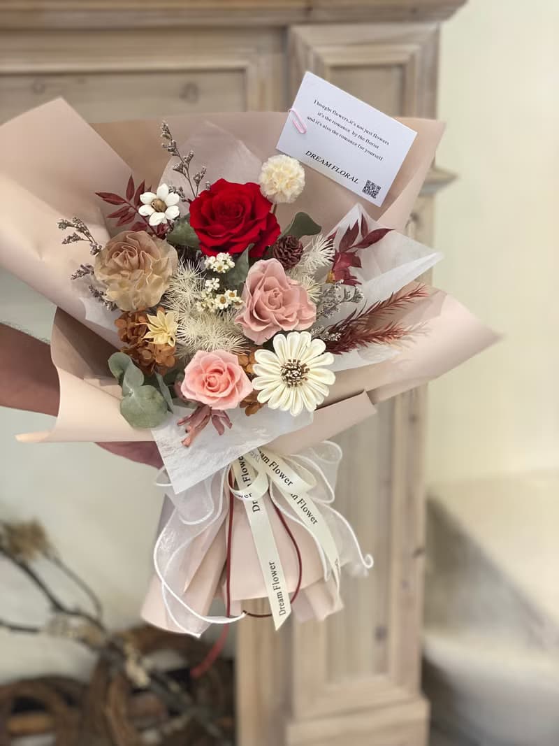 永生花乾燥花束 節日花束