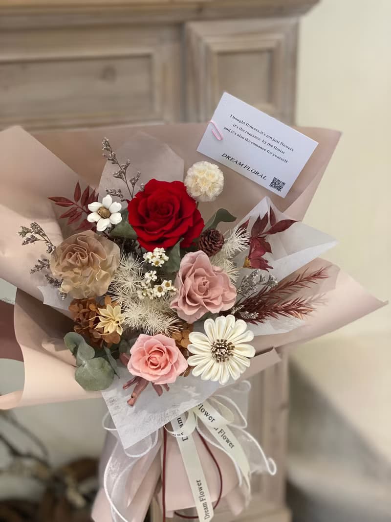 永生花乾燥花束 節日花束