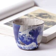 九谷燒-燒酎杯 北齋神奈川沖浪裏