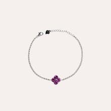 安珠 玫瑰石榴石 紫色 圓形 4mm 手鍊 和諧系列 Blossom B 寶石