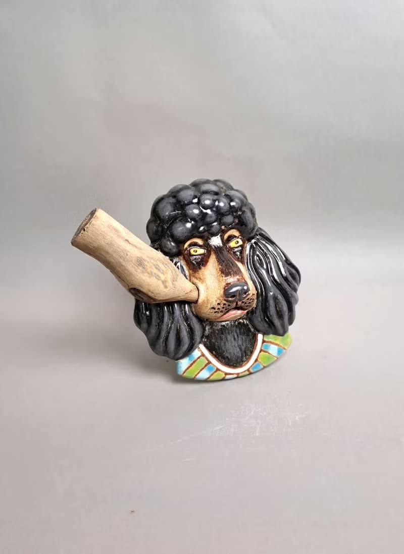 貴賓犬擴香器06(手工陶製品)