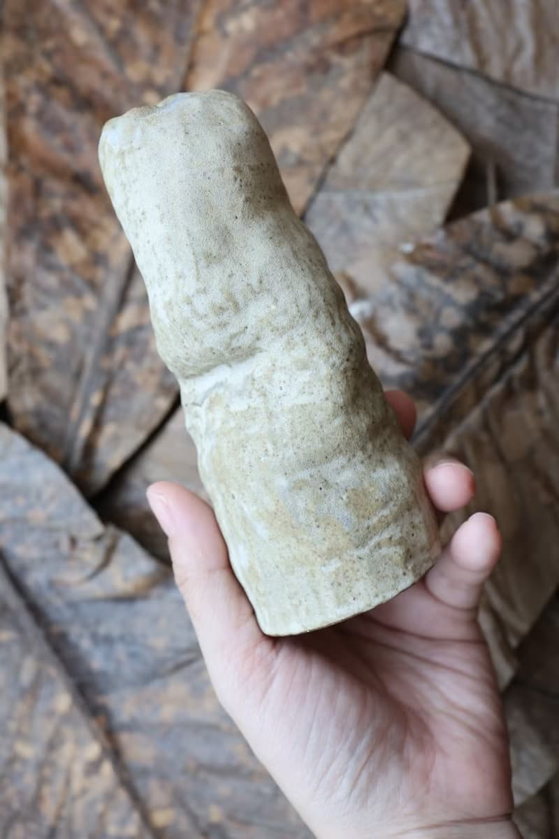 【喬遷禮物】風的皺折No5鈷綠手捏花器侘寂風雕塑擺件收藝術作品