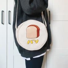 【8月好物推薦優惠價】一片吐司 毛巾刺繡 / 圓形帆布斜背包